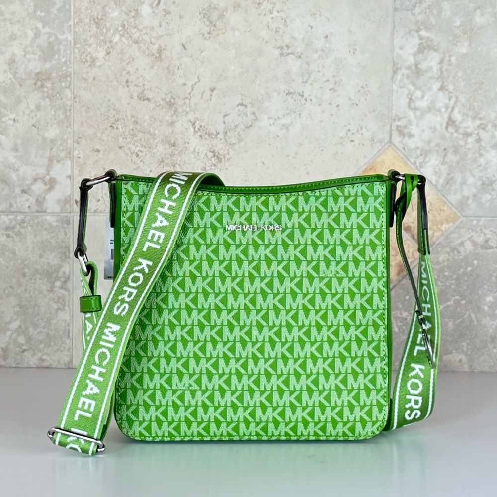 Michael Kors Jet Set SM Jungle Green Crossbody Bag